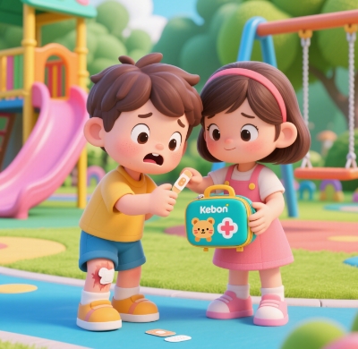 ชุดปฐมพยาบาลสำหรับเด็ก: การออกแบบที่สนุกสนานและใช้งานได้
